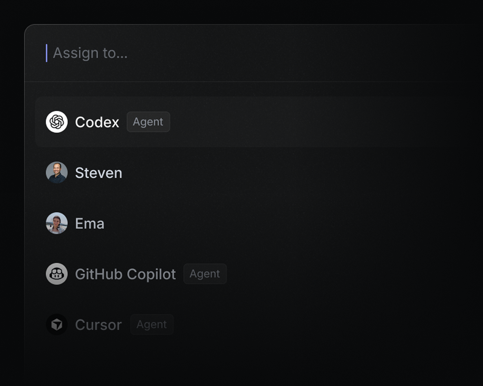 Distribution of work between people and AI